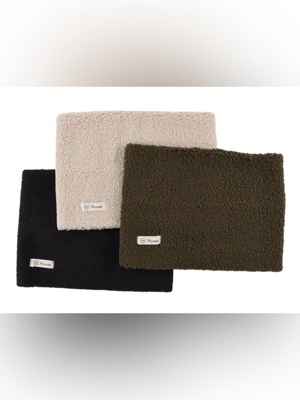 3- Sherpa Fleece Neck Warmers